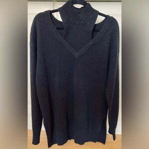 NAADAM CASHMERE CUTOUT TURTLE NECK SWEATER